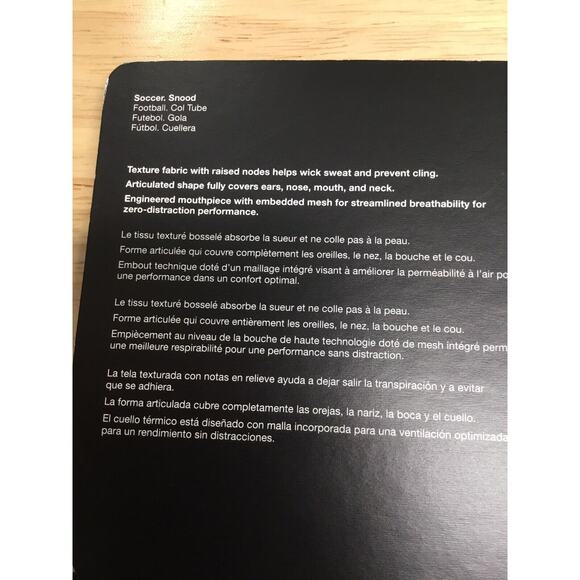 Nike Dri-Fit Strike Snood Winter Warrior Face & Neck Warmer Size S/M DC9165 010 - Picture 2 of 6